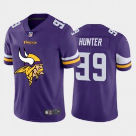 Minnesota Minnesota Vikings #99 Danielle Hunter Purple Mens Nike Big Team Logo Vapor Limited NFL Jersey