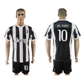Juventus #10 Del Piero Home Soccer Club Jersey