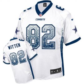 Nike Dallas Cowboys #82 Jason Witten White Youth Stitched NFL Elite Drift Fashion Jersey