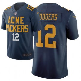 Nike Green Bay Packers #12 Aaron Rodgers Navy Mens Stitched NFL Limited City Edition Jersey