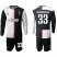 Juventus #33 Bernardeschi Home Long Sleeves Soccer Club Jersey