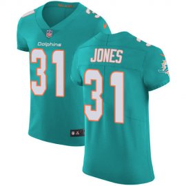 Nike Miami Dolphins #31 Byron Jones Aqua Green Team Color Mens Stitched NFL Vapor Untouchable Elite Jersey