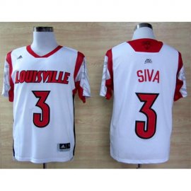 Louisville Cardinals 3 Peyton Siva White College NCAA Jerseys