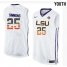 LSU Tigers #25 Ben Simmons White Youth College Basketball Jersey