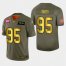 Kansas City Chiefs #95 Chris Jones Mens Nike Olive Gold 2019 Salute to Service Limited NFL 100 Jersey