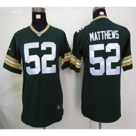 Nike Green Bay Packers #52 Clay Matthews Green Team Color Youth Stitched NFL Elite Jersey
