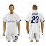 Real Madrid #23 Beckham White Home Soccer Club Jersey