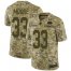 Nike San Francisco 49ers #33 Tarvarius Moore Camo Mens Stitched NFL Limited 2018 Salute To Service Jersey
