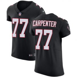 Nike Atlanta Falcons #77 James Carpenter Black Alternate Mens Stitched NFL Vapor Untouchable Elite Jersey