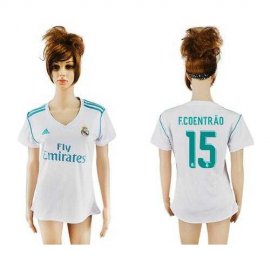 Womens Real Madrid #15 F.Coentrao Home Soccer Club Jersey