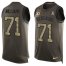 Nike Washington Football Team #71 Trent Williams Green Mens Stitched NFL Limited Salute To Service Tank Top Jersey