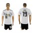 Germany #19 Gotze White Home Soccer Country Jersey