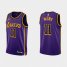 Los Angeles Los Angeles Lakers #11 Malik Monk Purple Mens Nike NBA 2022-23 Statement Edition Jersey Mens