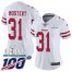Nike San Francisco 49ers #31 Raheem Mostert White Super Bowl LIV 2020 Womens Stitched NFL 100th Season Vapor Untouchable Limited Jersey