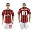 AC Milan #80 Ronaldinho Home Soccer Club Jersey