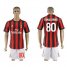 AC Milan #80 Ronaldinho Home Soccer Club Jersey