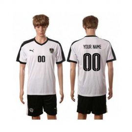 Austria Personalized Away Soccer Country Jersey