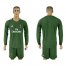 AC Milan Blank Green Goalkeeper Long Sleeves Soccer Club Jersey