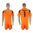 Sevilla #1 Sergio Rico Orange Goalkeeper Soccer Club Jersey