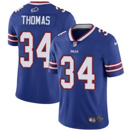 Nike Buffalo Bills #34 Thurman Thomas Royal Blue Team Color Mens Stitched NFL Vapor Untouchable Limited Jersey