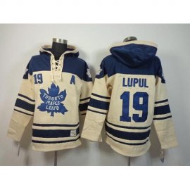 Toronto Maple Leafs #19 Joffrey Lupul Cream Sawyer Hooded Sweatshirt Stitched NHL Jersey