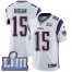 Nike New England Patriots #15 Chris Hogan White Super Bowl LIII Bound Youth Stitched NFL Vapor Untouchable Limited Jersey