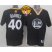 Warriors #40 Harrison Barnes Black New Alternate The Finals Patch Stitched NBA Jersey