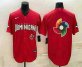 Mens Dominican Republic Baseball 2023 Red World Big Logo With Patch Classic Stitched Jersey