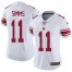 Nike New York Giants #11 Phil Simms White Womens Stitched NFL Vapor Untouchable Limited Jersey