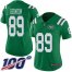 Nike New York Jets #89 Chris Herndon Green Womens Stitched NFL Limited Rush 100th Season Jersey