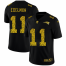 New England New England Patriots #11 Julian Edelman Mens Nike Leopard Print Fashion Vapor Limited NFL Jersey Black
