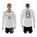 Germany #13 Muller White Home Long Sleeves Soccer Country Jersey