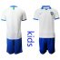 Brazil Blank White Kid Soccer Country Jersey