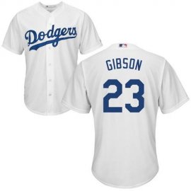 Los Angeles Dodgers #23 Kirk Gibson White Cool Base Stitched Youth MLB Jersey