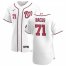 Washington Nationals #71 Dakota Bacus Mens Nike White Home 2020 Authentic Player MLB Jersey