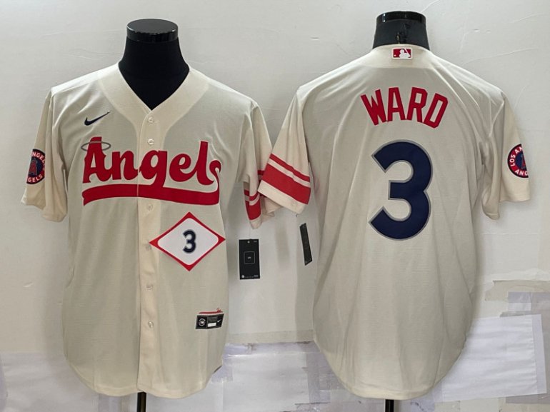 Angels 3 Taylor Ward Cream Nike 2022 City Connect Cool Base Jerseys Angels 3 Taylor Ward Cream Nike 2022 City Connect Cool Base Jerseys