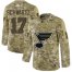 Adidas St. Louis Blues #17 Jaden Schwartz Camo Authentic Stitched NHL Jersey
