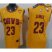 Womens Cavaliers #23 LeBron James Gold The Finals Patch Alternate Stitched NBA Jersey