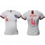 Womens England #4 Walker Home Soccer Country Jersey