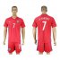 Chile #7 A.Sanchez Home Soccer Country Jersey