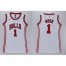 Womens Bulls #1 Derrick Rose White Dress Stitched NBA Jersey