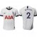 Tottenham Hotspur #2 Walker White Home Soccer Club Jersey