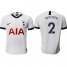 Tottenham Hotspur #2 Walker White Home Soccer Club Jersey