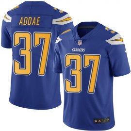 Nike Los Angeles Chargers #37 Jahleel Addae Electric Blue Mens Stitched NFL Limited Rush Jersey