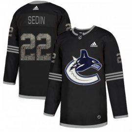Adidas Vancouver Canucks #22 Daniel Sedin Black Authentic Classic Stitched NHL Jersey