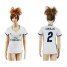 Womens Real Madrid #2 Carvajal Home Soccer Club Jersey