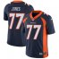 Nike Denver Broncos #77 Sam Jones Navy Blue Alternate Mens Stitched NFL Vapor Untouchable Limited Jersey