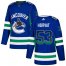 Adidas Vancouver Canucks #53 Bo Horvat Blue Home Authentic Drift Fashion Stitched NHL Jersey