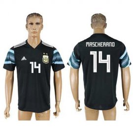 Argentina #14 Mascherano Away Soccer Country Jersey