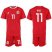 Wales #11 Bale Red Home Soccer Country Jersey
